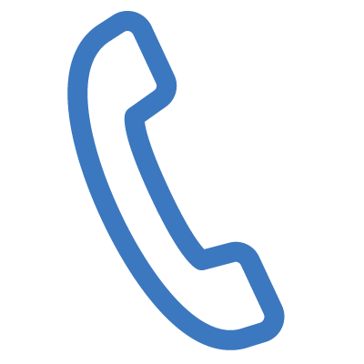 a phone icon with blue color