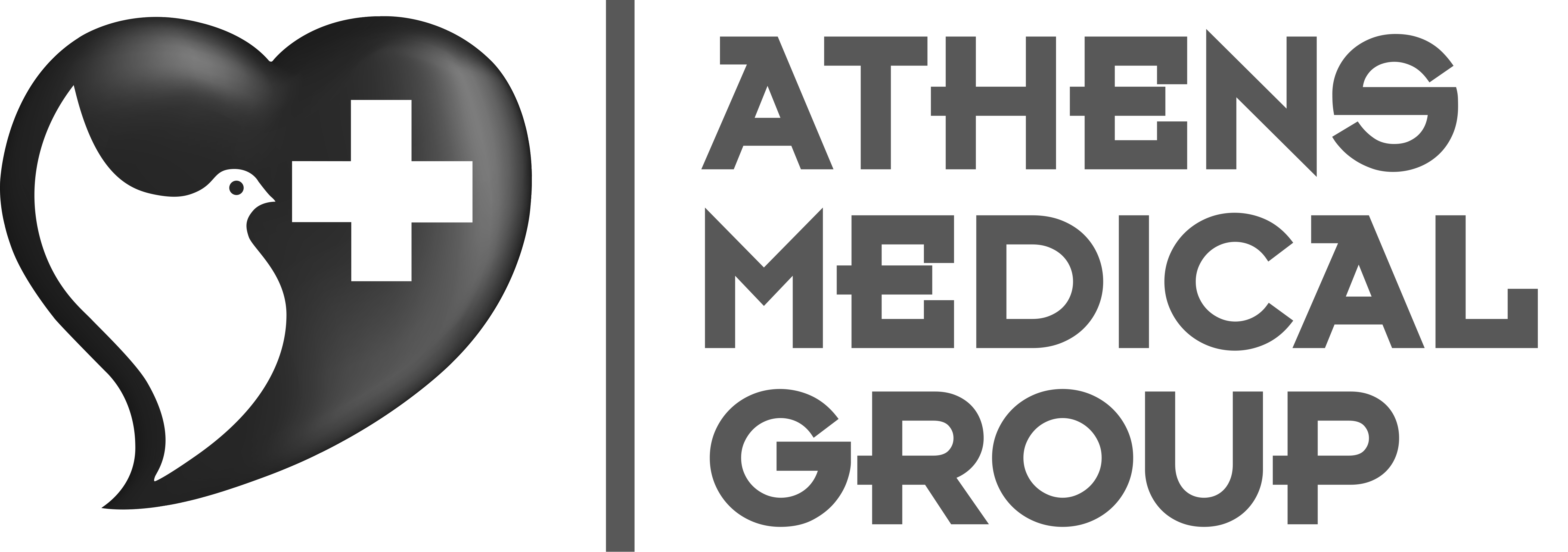 Athens Medical Group icon with a heart at the right